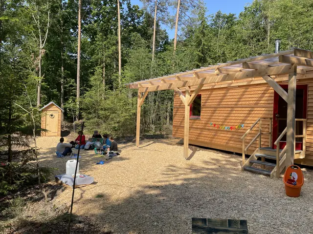 Der Waldkindergarten bei Niedersteinach.